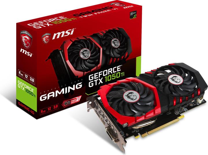 Actual product image MSI GeForce GTX 1050 Ti GAMING 4G (4 GB)