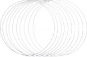 Actual product image Rayher Metal ring set coated white Ø 20.0 cm 10 pcs.
