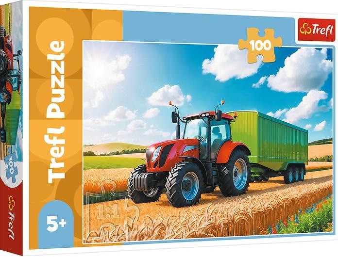 Immagine prodotto Trefl Puzzle 100 – Trecker mit Anhänger (100 pezzi)
