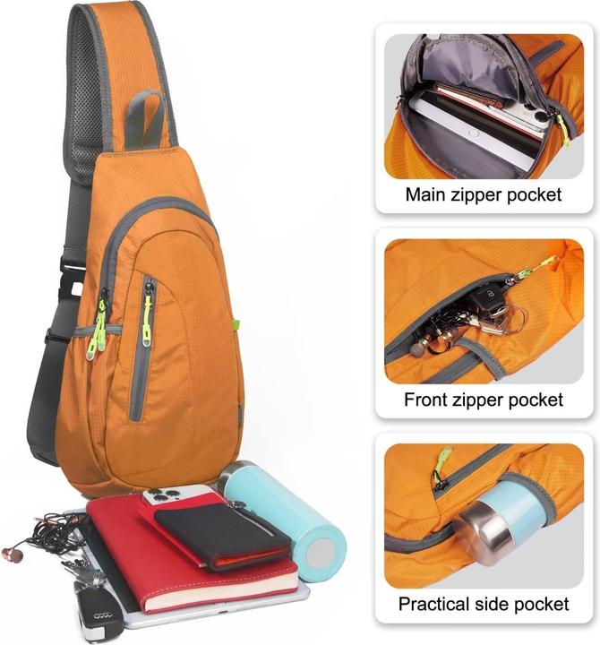 Produktbild Only-Bags.Store Elegante Umhängetasche mit 2 abnehmbaren breiten Schulterriemen und Kette Handytasche