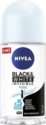 NIVEA Invisibleack&White Antiperspirant W Bullet 48H (Roll-on, 50 ml)