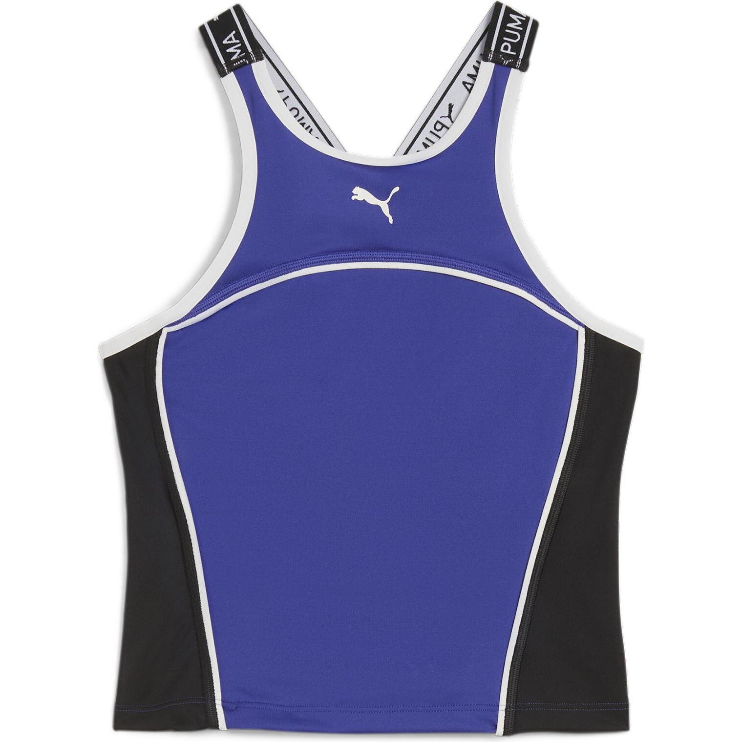 Puma, Damen, Sportshirt, Fit Train Strong Fitted Tank (M), Blau, M