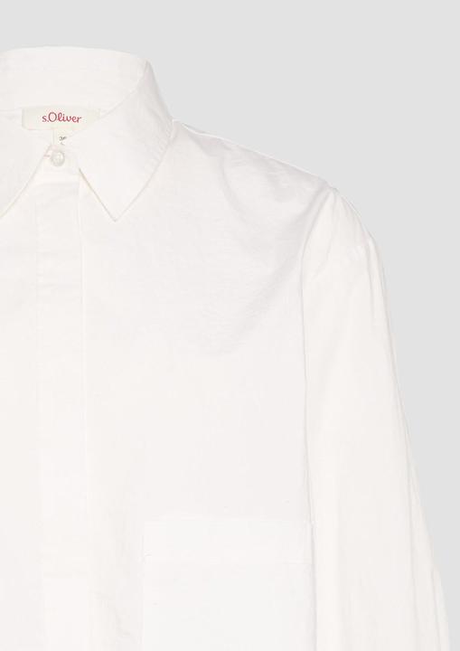 Produktbild S.Oliver Bluse Cropped Popeline-Bluse mit aufgesetzten Taschen (46)