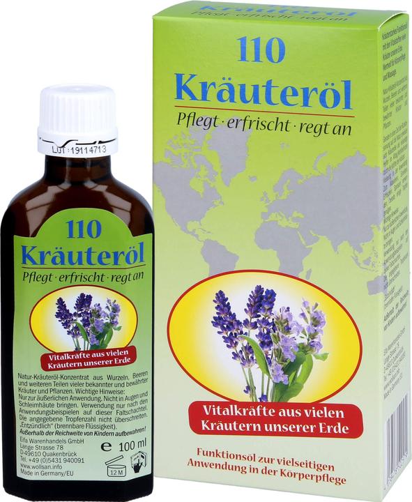 Produktbild Deeelbasics Kräuteröl, Massageöl mit 110 Kräutern - 100ml (100 ml)