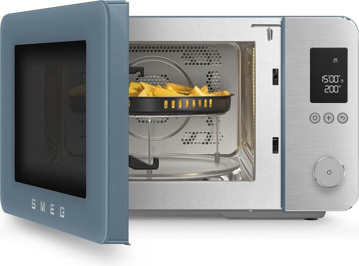 Image du produit Smeg Kombi-Mikrowelle MOC02SBMEU, 9 Fkt, 2100W, Sturmblau matt (27 l)