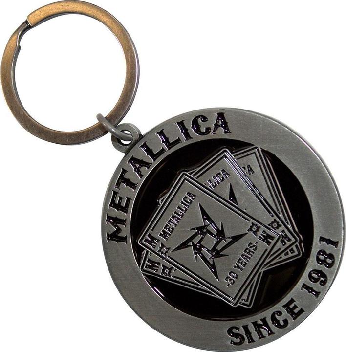 Actual product image Metallica 30th Anniversary Playing Card Keyring