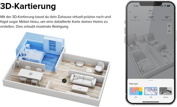 Image du produit Roborock S8+ (Robot d'aspiration et de nettoyage)