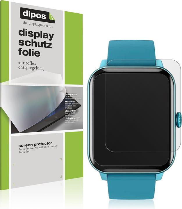 Dipos 5x Pellicola Protettiva Antiriflesso Per Smartwatch Kalinco CS201C - Opaca, Anti-impronta, Made In Germany