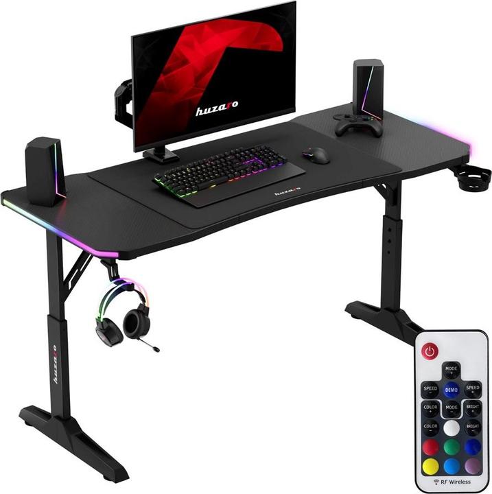 Produktbild Huzaro Biurko gamingowe Hero 3.6 RGB Black
