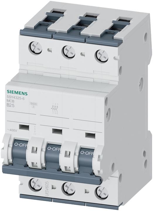 Produktbild Siemens Sicherungsautomat 3-polig 25A Typ B