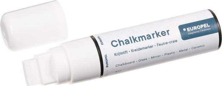 Immagine prodotto Europel Pennarello a gesso 15 mm, confezione da 8, bianco (Bianco, 15 mm, 8 x)