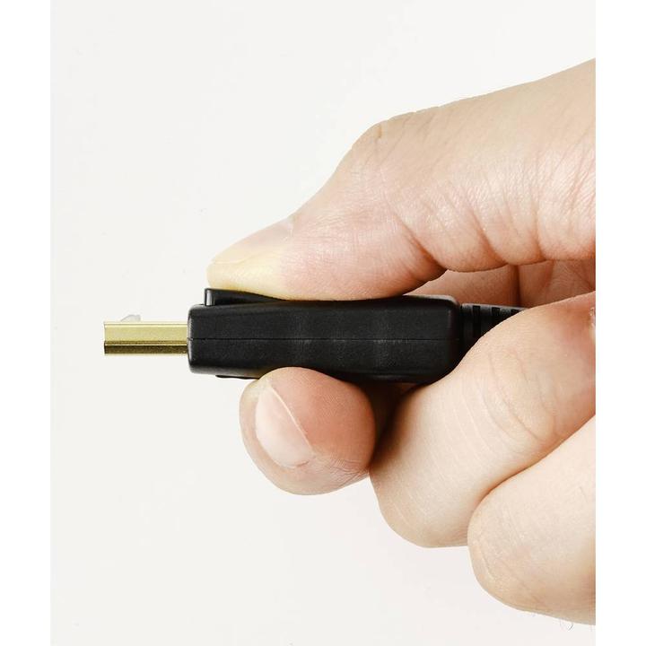 Actual product image Renkforce HDMI Connection Cable DisplayPort Plug 5.00 m Black RF-5179192 PVC Jacket (5 m, DisplayPort, HDMI, 1.1)