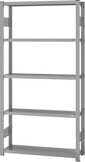 Actual product image eurokraft pro System boltless shelving, medium-heavy construction, plastic coated