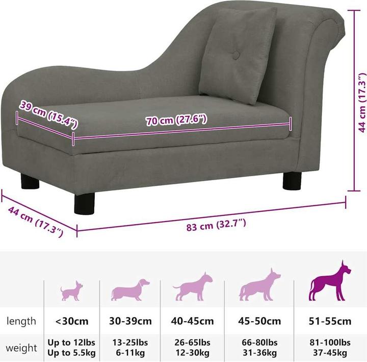 Produktbild vidaXL Hundesofa (Hund)
