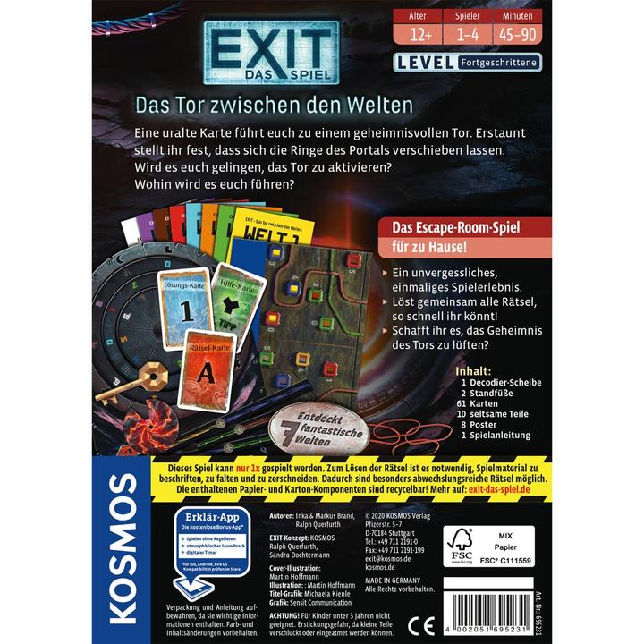 Produktbild Kosmos EXIT - Das Spiel: Das Tor zwischen den Welten (Deutsch)