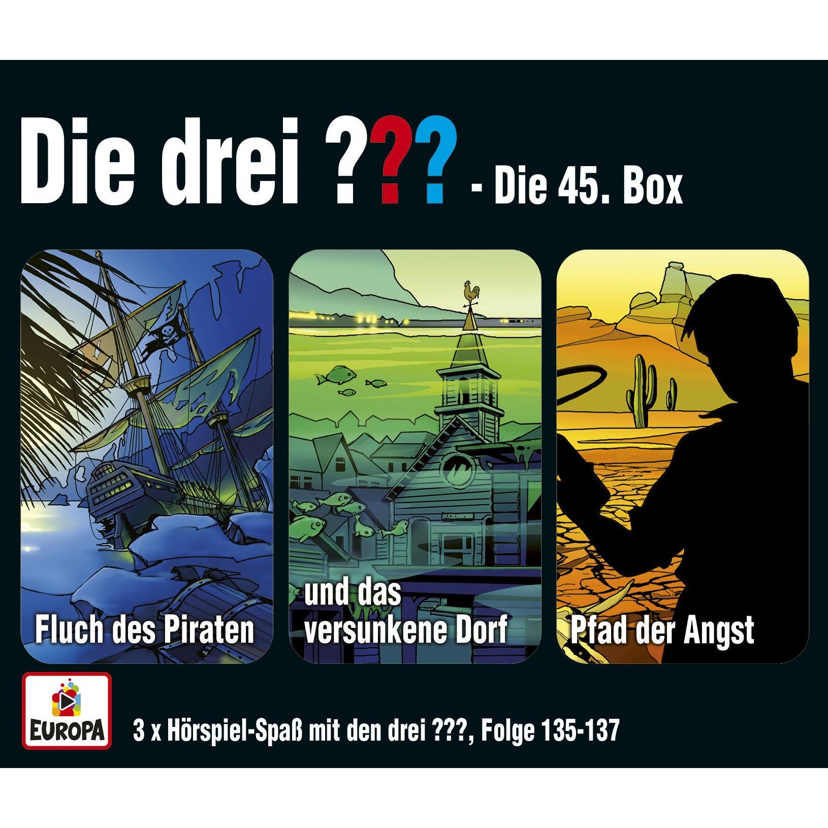Die drei DREI FRAGEZEICHEN - 45 Box (F135-137), Hörbücher von Die drei DREI FRAGEZEICHEN