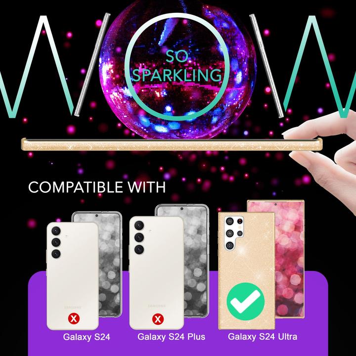 Image du produit Nalia Étui hybride pailleté (Samsung Galaxy S24 Ultra)