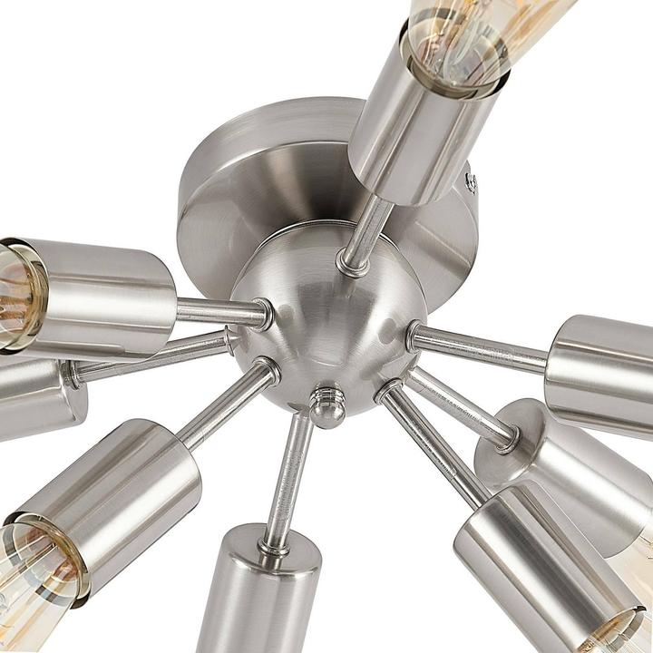 Produktbild Lindby Rayos Deckenleuchte, nickel satin (E27)