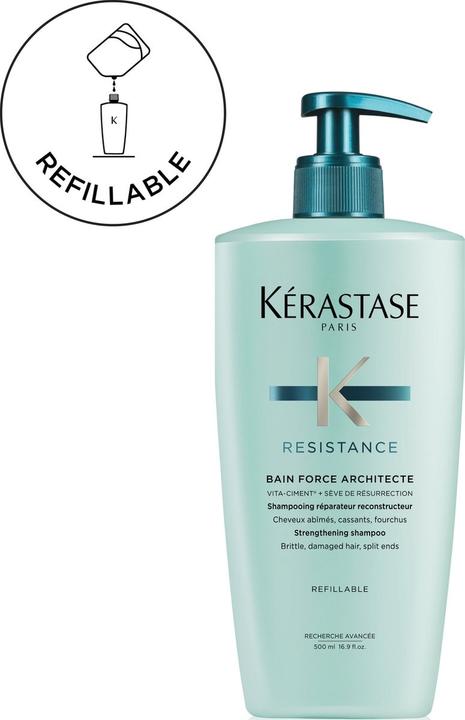Produktbild Kérastase Résistance Bain Force Architecte (500 ml, Flüssiges Shampoo)
