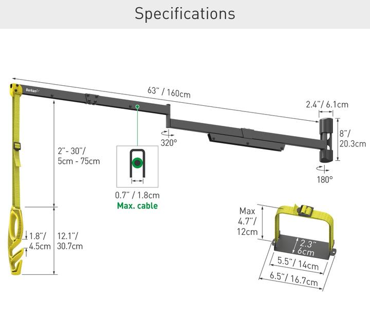 Actual product image Barkan Ladekabel Halterung für Fahrzeuge
