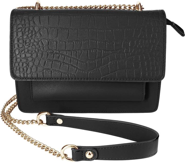 Actual product image Gallantry Black metallic chain handbag