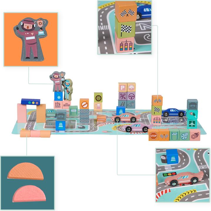 Produktbild Relaxdays Holzbausteine-Set