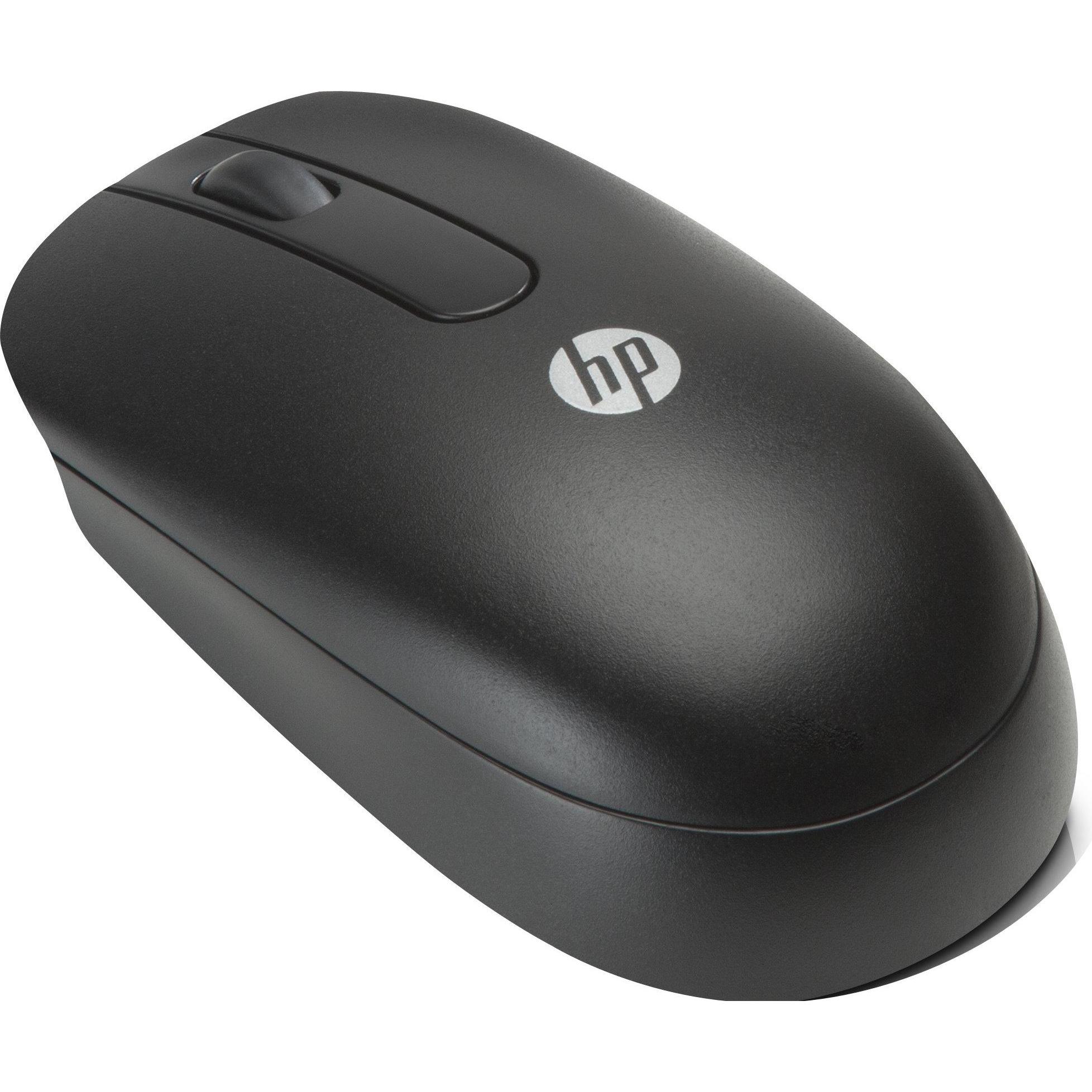 HP Z3Q64AA (Kabelgebunden), Maus, Schwarz