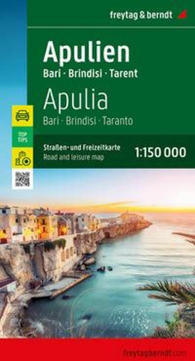 Produktbild Apulien, Strassen- und Freizeitkarte 1:150.000, freytag & berndt
