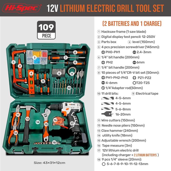 Actual product image HI Toolbox (109 pieces)