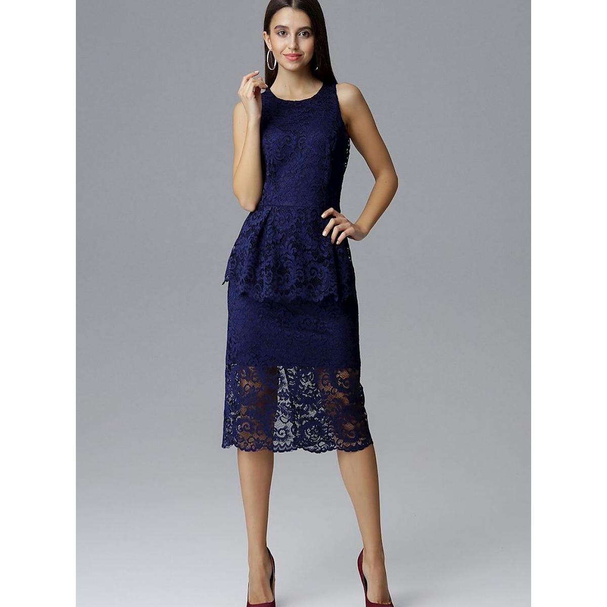 Figl, Damen, Kleider, Abendkleid, Blau, (S)