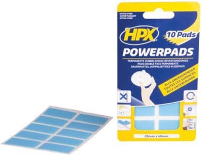HPX Double sided adhesive pads (10 pcs) - 20mm x 40mm