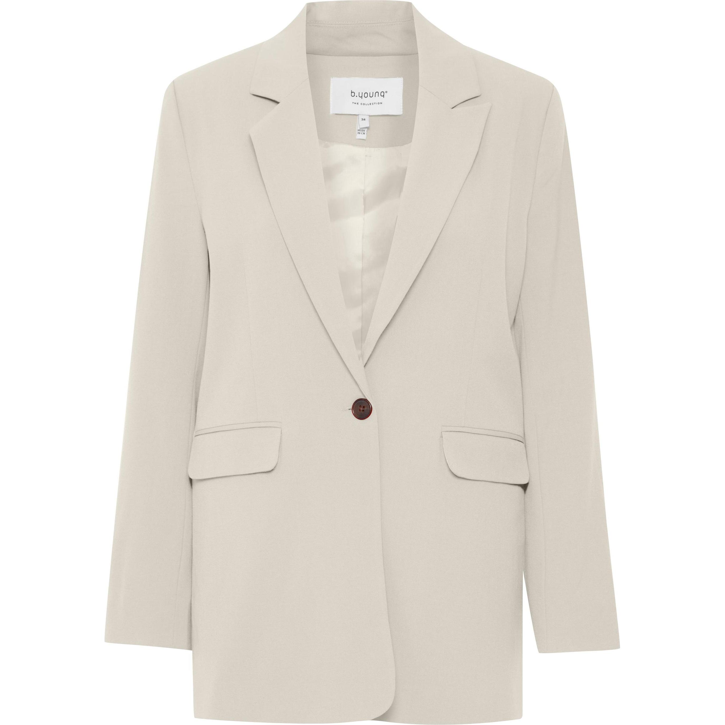 B.young, Damen, Anzug, BYDANTA BLAZER Y - 20813078, Grau, (38)