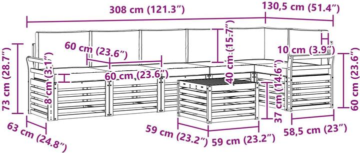 Produktbild vidaXL Sofagarnituren