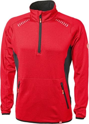 Actual product image Magni Tech fleece jumper red/black mottled size XL Fortis Elements (XL)
