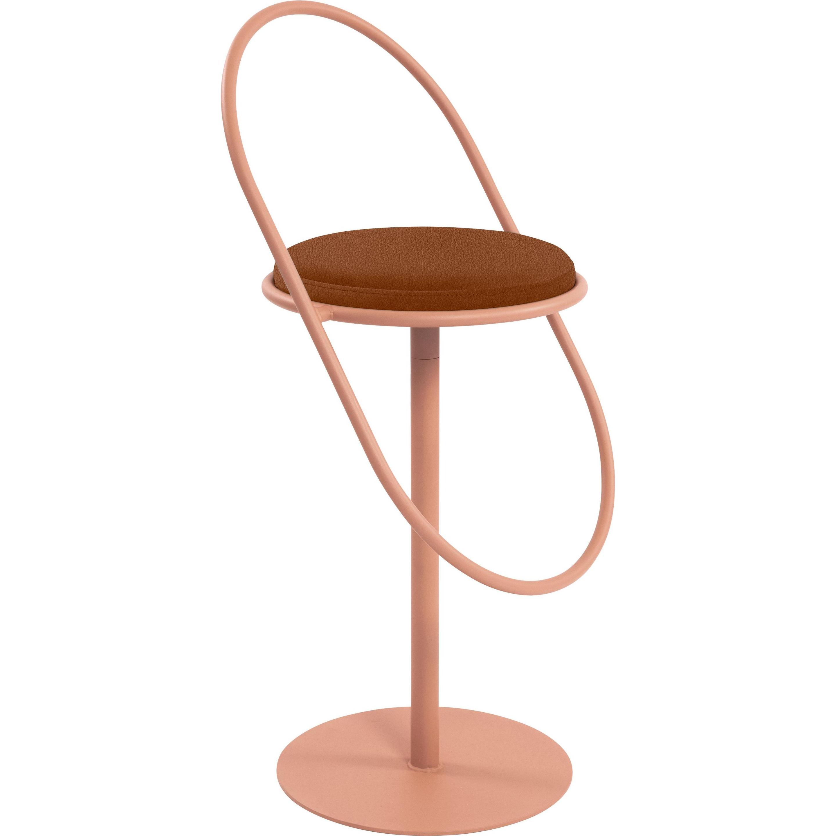 Paperflow, Sgabello da bar, Sgabello da bar SATURNE THSATSC.17.27 in similpelle ruggine