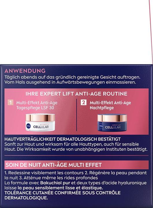 Immagine prodotto NIVEA Cellular Expert Lift Anti-Age Nachtpflege (50 ml, Crema notte)