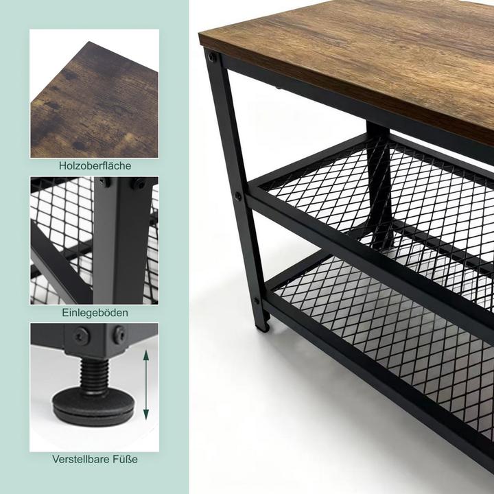 Image du produit Relaxdays banc chaussures (100 x 30 x 45 cm)