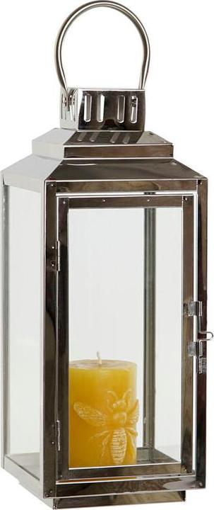 Immagine prodotto DKD Home Decor Laterne Gold Silberfarben Aluminium Kristall 14 x 14 x 35 cm (2 Stück)