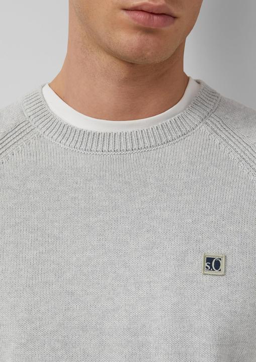 Produktbild s.Oliver Strickpullover Strickpullover aus Baumwolle mit Raglanärmeln (L)
