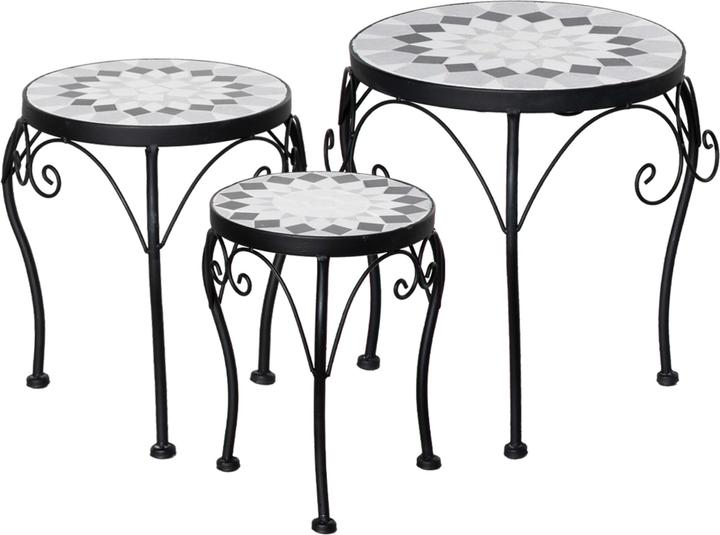 Actual product image Outsunny Flower stand with metal frame