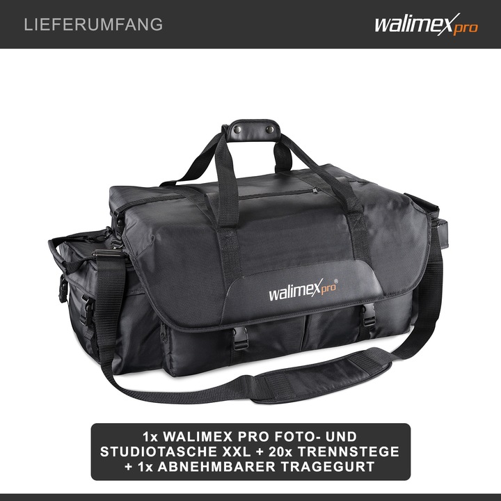 Actual product image Walimex Photo and studio bag XXL (Camera shoulder bag, 10 l)