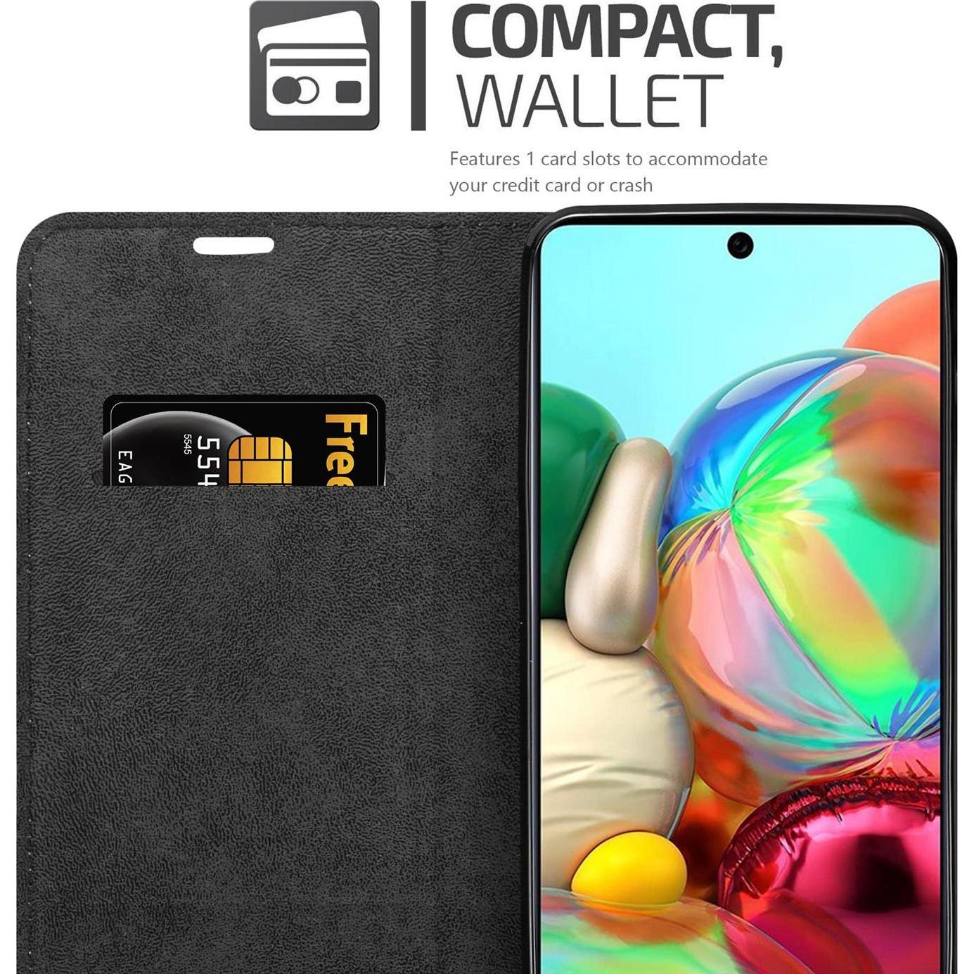 Thumbnail - Cadorabo Book Invisible Magnet Cover (Samsung Galaxy A72 5G), Smartphone Hülle, Braun