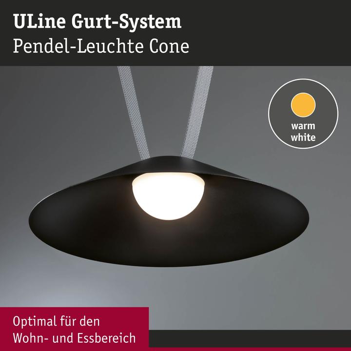 Image du produit Paulmann Gurt-System ULine Pendel Cone (1245 lm)