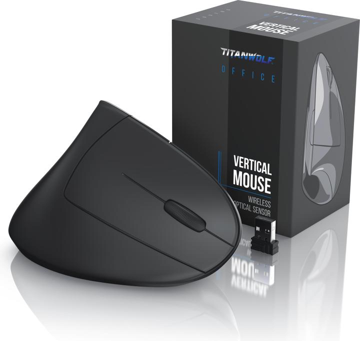 Immagine prodotto Titanwolf Mouse verticale da ufficio senza fili (Senza fili)