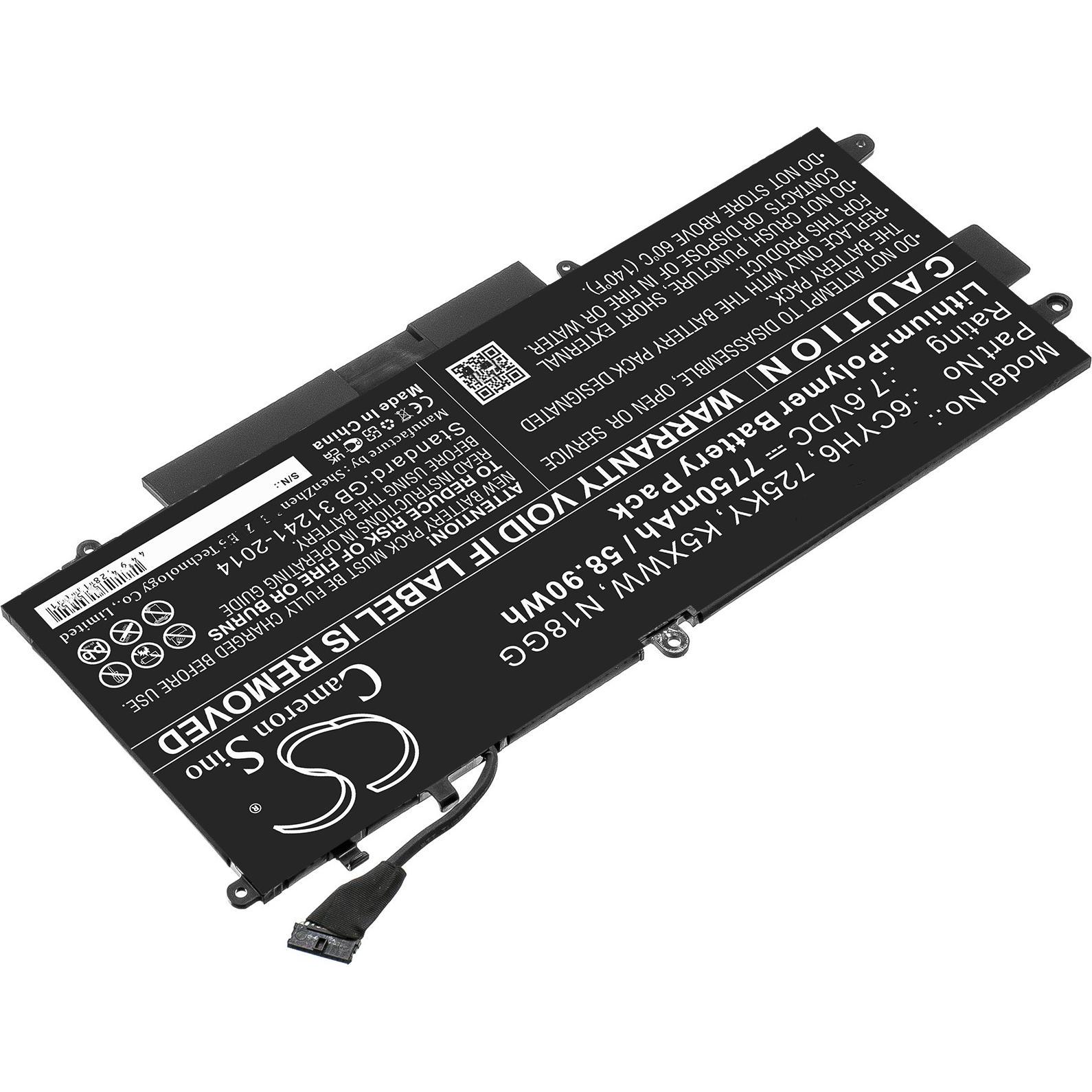 AGI Akku kompatibel mit Dell Latitude 5289 (7750 mAh), Notebook Akku, Schwarz