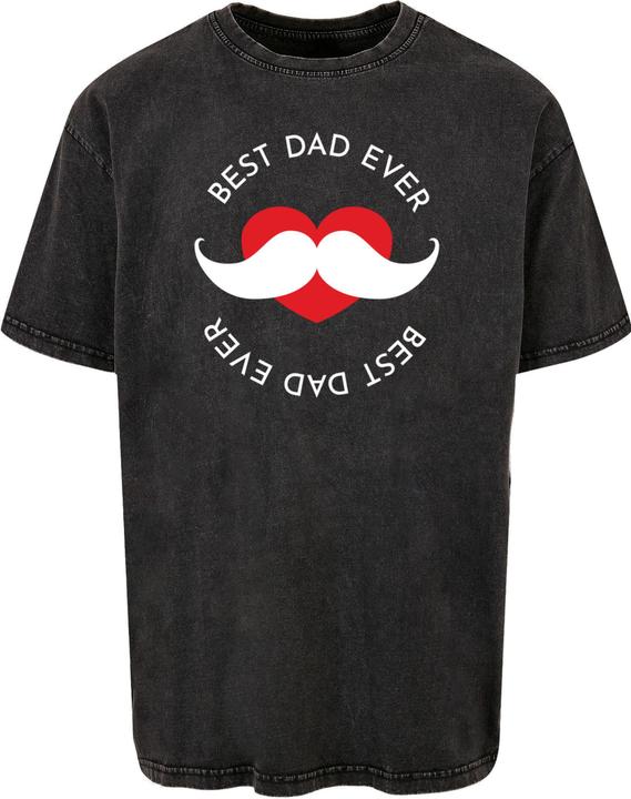 Produktbild Merchcode Fathers Day - Best dad Acid Washed Heavy Oversized Tee - 112923 (L)