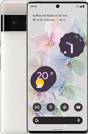 Produktbild Google Pixel 6 Pro (128 GB, Cloudy White, 6.70", SIM + eSIM, 5G)