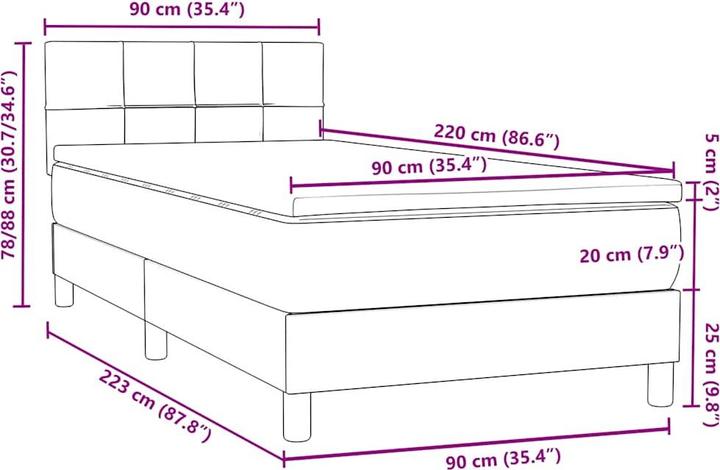 Image du produit vidaXL Marjeta (90 x 220 cm)