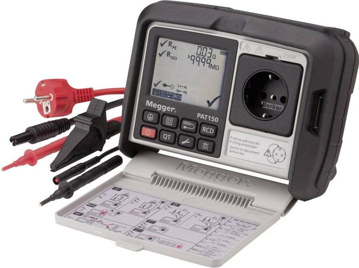 Produktbild Megger PAT150-DE VDE-Prüfgerät DIN VDE 0701-0702, DGUV Vorschrift 3, BGV A3, EN 62638 (1003-068) (CAT II 300V)