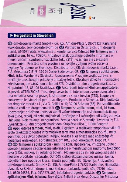 Valori nutrizionali e ingredienti dm Jessa Applicatore di Tamponi Mini (16 x, Mini)